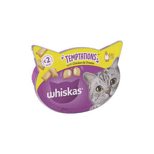 Whiskas Temptations Chicken & Cheese 8 x 60g Packs