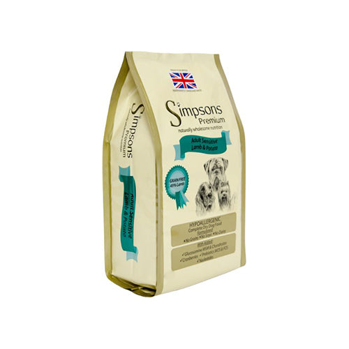 Simpsons Adult Sensitive Lamb & Potato 12kg Dry Dog Food