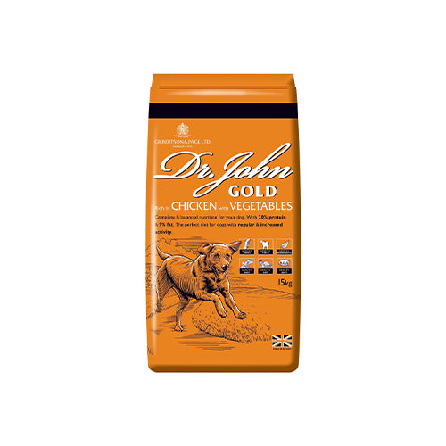 Dr. John Gold Chicken & Vegetable 15kg Dry Dog Food