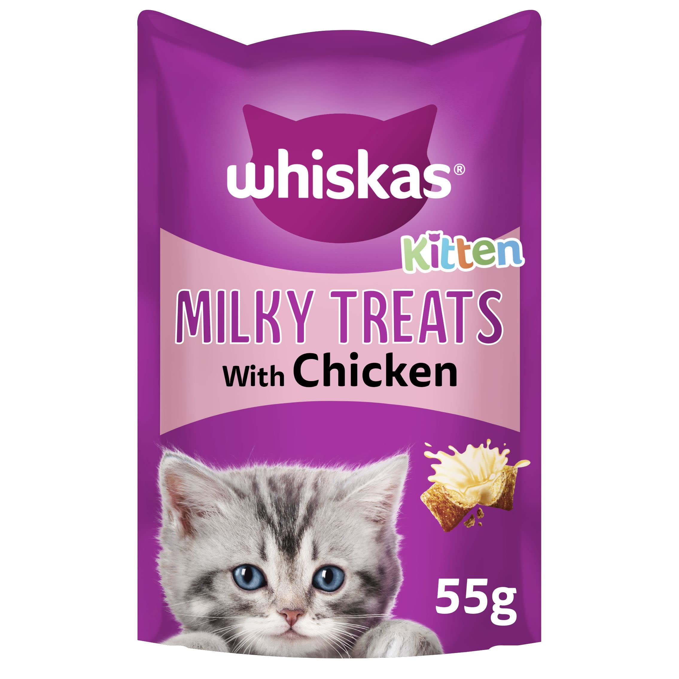 Whiskas Kitten Milky Treats With Chicken 8 x 55g