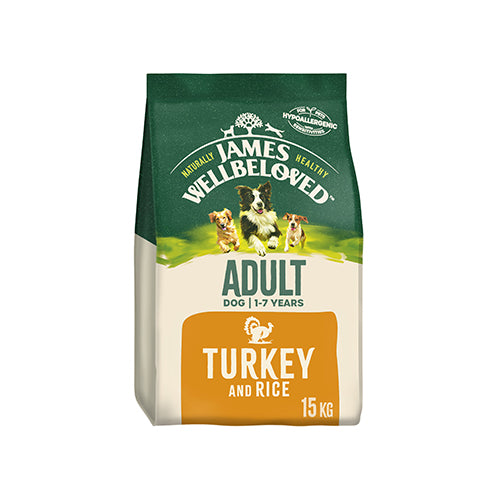 James Wellbeloved Adult Turkey & Rice 15kg Dry Dog Food