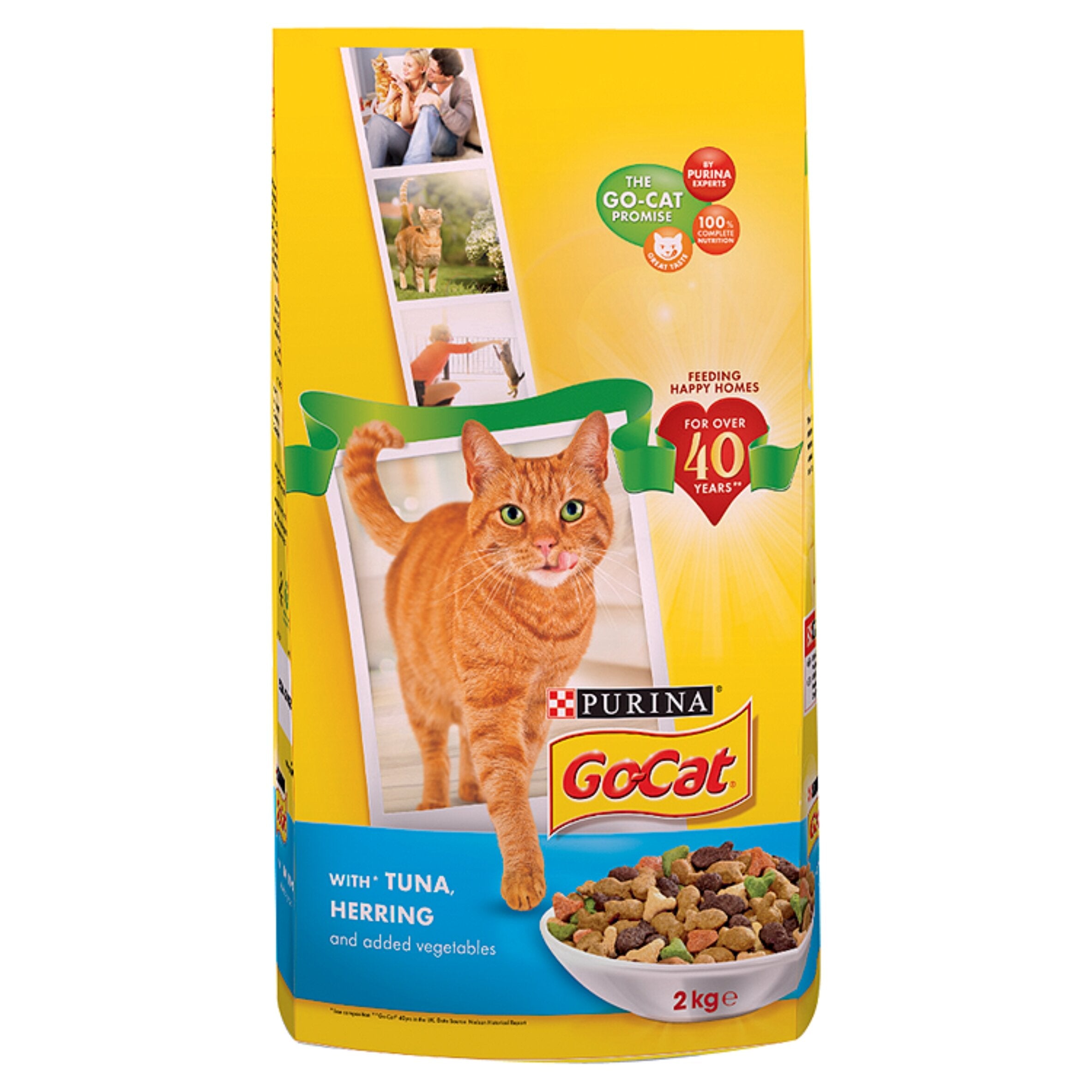 Purina Go-Cat With Tuna, Herring & Added Vegetable 2Kg