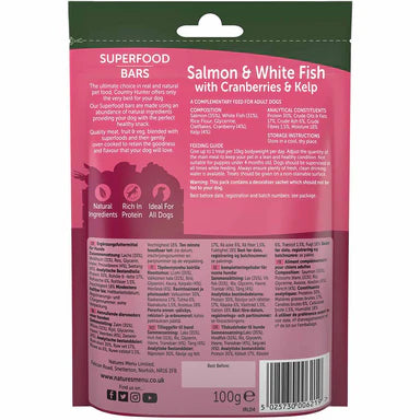 Country Hunter Superfood Bar Salmon & White Fish with Cranberries & Kelp