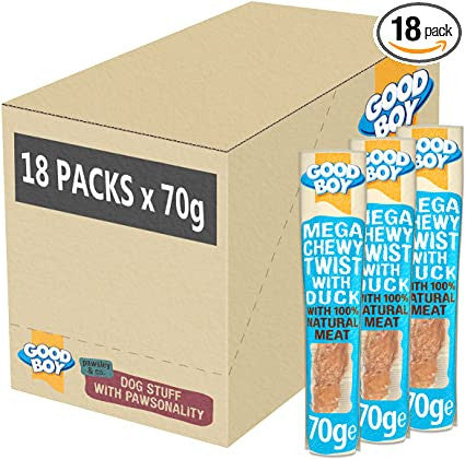 Good Boy 18x70g Mega Chewy Twist Duck