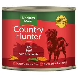 Nature Menu 6x600g Country Hunter 80% Beef with Superfoods