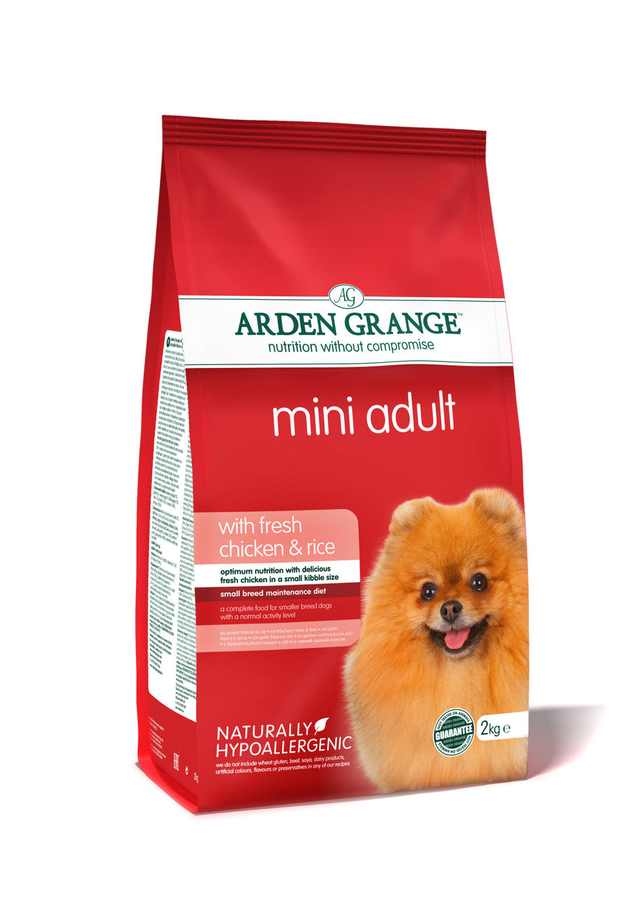 Arden Grange Mini Breed - Chicken & Rice 2kg -Adult Dry Dog Food