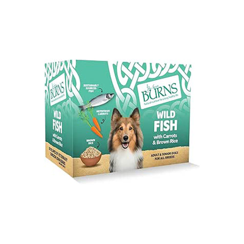 Burns Wild Fish with Carrots &amp; Brown Rice 6 x 395g