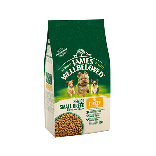 James Wellbeloved Senior Small Breed Turkey &amp; Rice 1.5kg Dry Dog Food