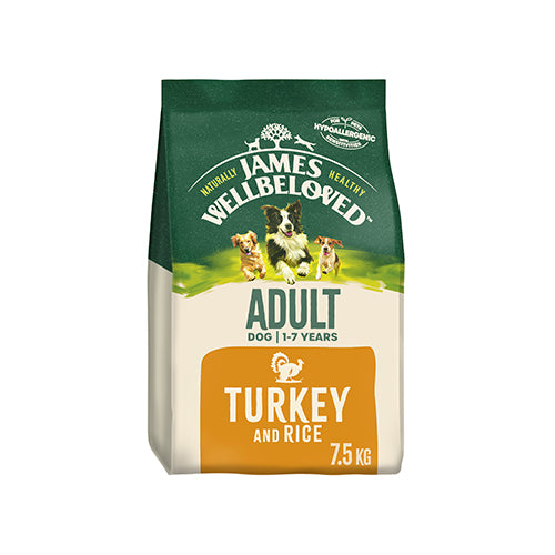 James Wellbeloved Adult with Turkey &amp; Rice 7.5kg Dry Dog Food