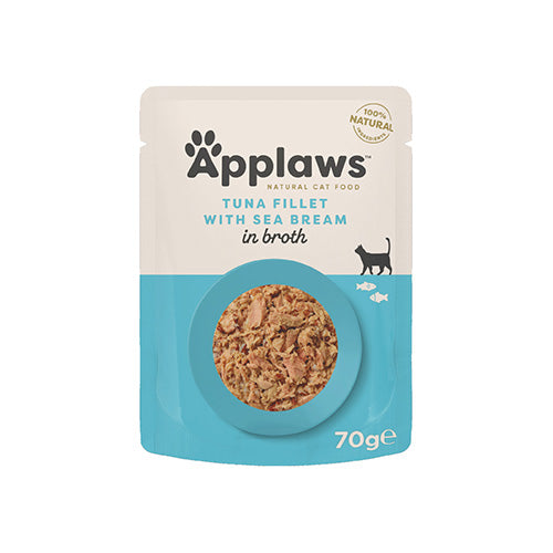 Applaws Tuna Fillet with Sea Bream in broth 12 x 70g