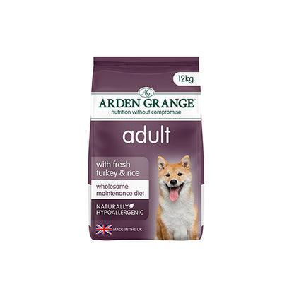 Arden Grange Adult Dog Turkey &amp; Rice 12kg