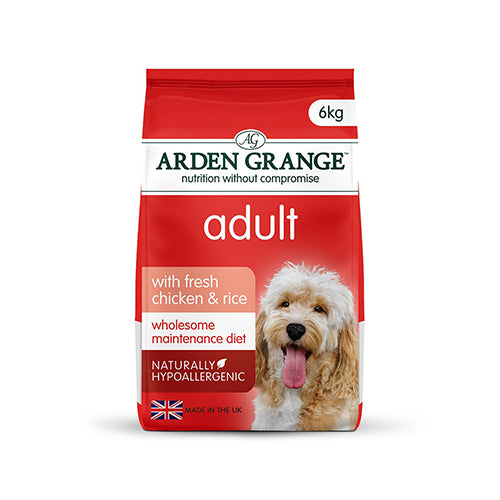 Arden Grange Adult With Chicken &amp; Rice 6Kg Dry Dog Food