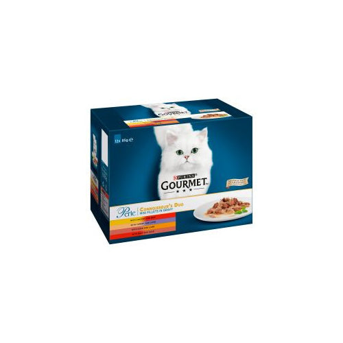 Gourmet Perle Connoissurs Duo Mini Fillets in Gravy 12 x 85g