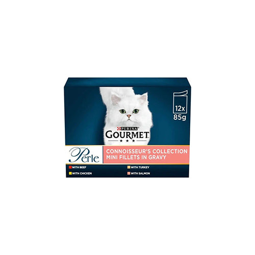 Gourmet Perle Connoisseurs Collection Mini Fillets in Gravy 12 x 85g