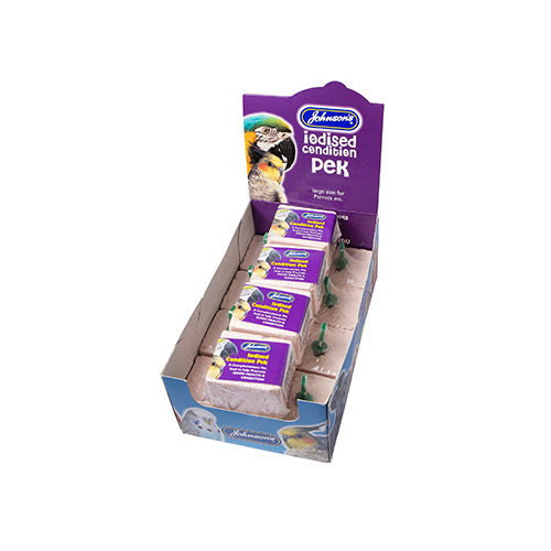 Johnsons Iodised Condition Peks Large Birds 12 Packs