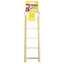 Happy Pet Wooden Ladder - Bird Cage Accessories