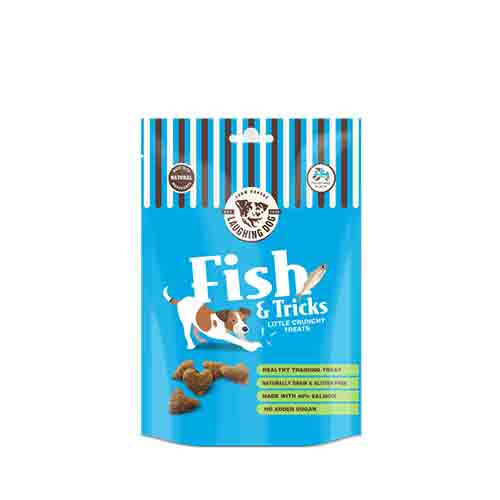 Laughing Dog Fish &amp; Tricks Crunchy Treats 5 x 125g Packs