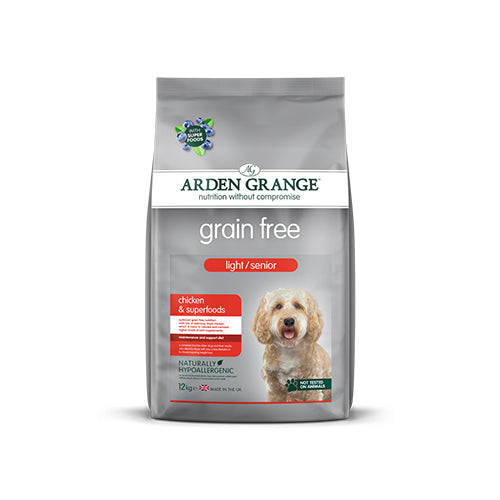 Arden Grange Light/Senior Chicken &amp; Superfoods 12kg Dry Dog Food