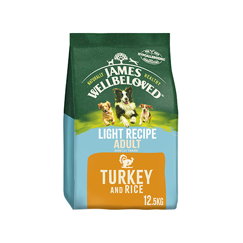James Wellbeloved Light Adult Dog Turkey &amp; Rice 12.5kg Dry Dog Food