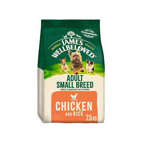 James Wellbeloved Adult Dog Small Breed Chicken &amp; Rice 7.5kg Dry Dog Food