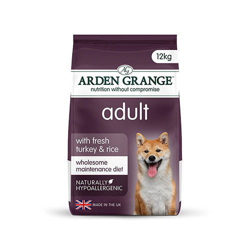 Arden Grange Adult Dog Turkey &amp; Rice 12kg Dry Dog Food