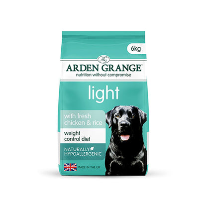 Arden Grange Light With Chicken &amp; Rice 6kg Dry Dog Food