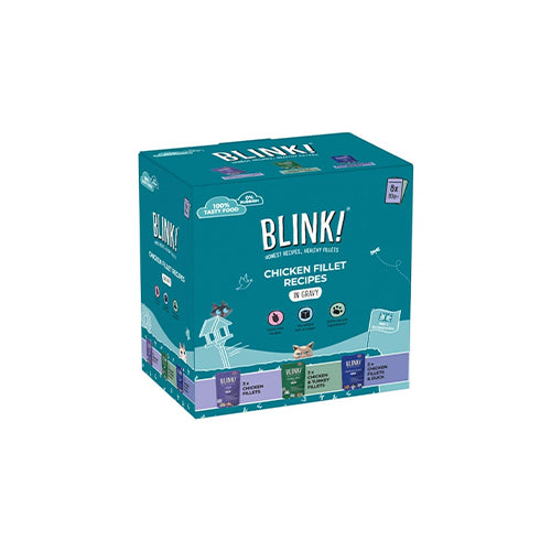 Blink! Chicken Fillet Recipes In Gravy 8 x 85g Pouches