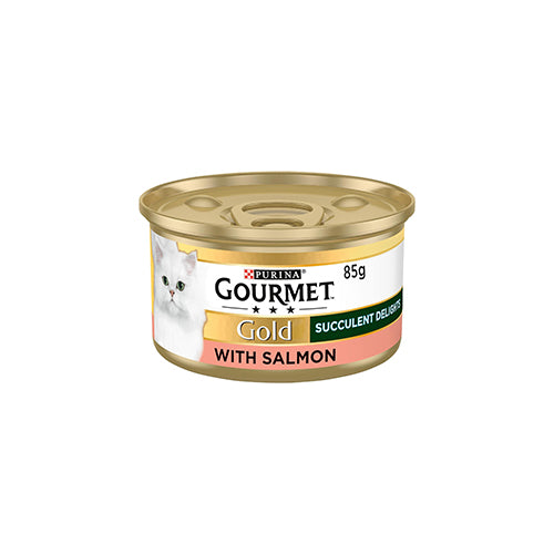 Gourmet Gold Succulent Delights with Salmon 12 x 85g