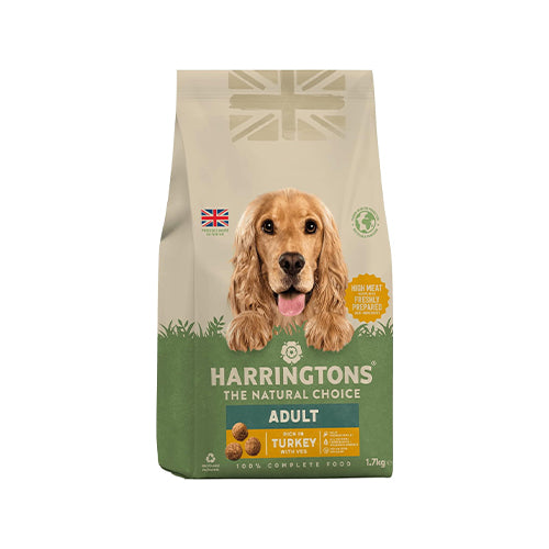 Harringtons Adult Rich In Turkey &amp; Vegetable 1.7kg Dry Dog Food
